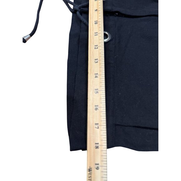 NEW Urban Outfitters Womens S Pants Jogger Black 100% Cotton Rise 14” Drawstring - Picture 7 of 10